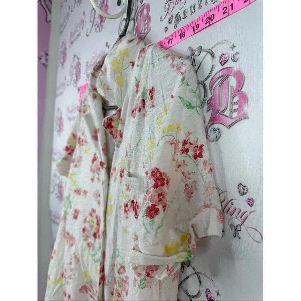 Ralph Lauren 2 piece set pj Floral Short Sleeve Pajama Set White, Pink, Yellow